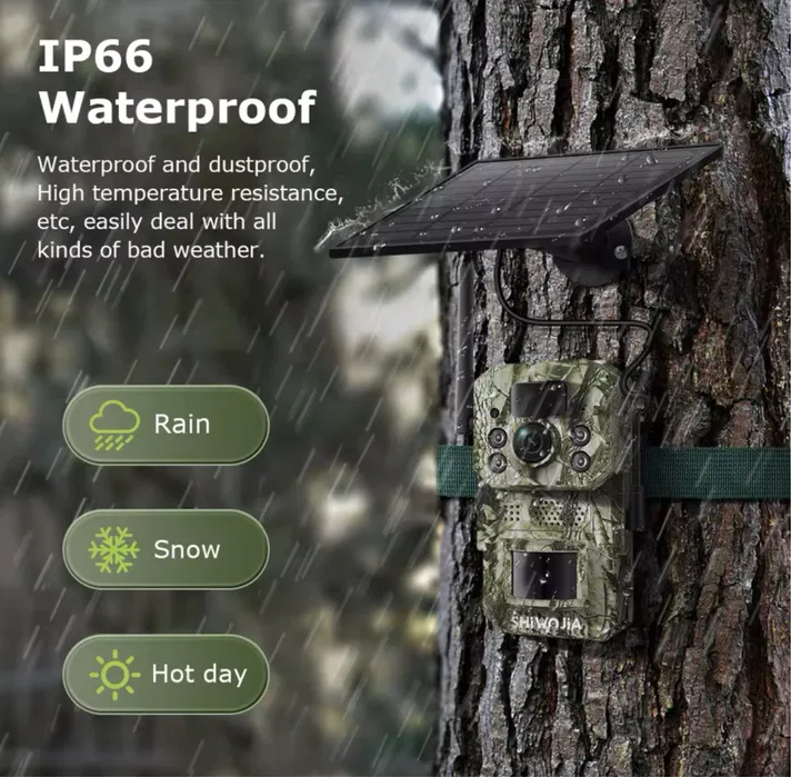 Фотопастка Shiwojia 4G GPS, Cонячна панель - Зображення 7