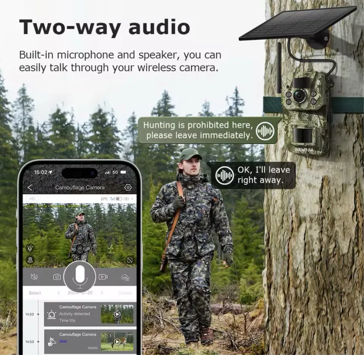 Фотопастка Shiwojia 4G GPS, Cонячна панель - Зображення 6