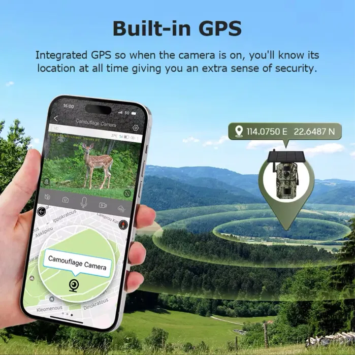 Фотопастка Shiwojia 4G GPS, Cонячна панель - Зображення 3